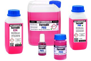 Produktauswahl Korrosionsschutzmittel : Rostumwandler kaufen - Das Ferrodit Rostentferner Sortiment
